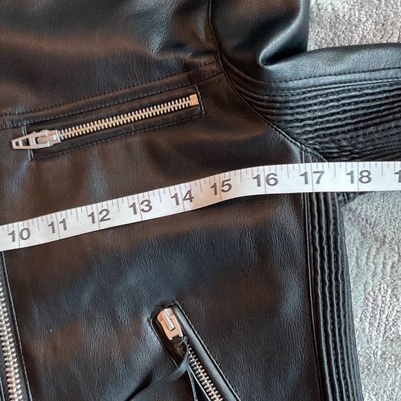 Blank NYC Black Faux Leather Biker Jacket - Picture 8 of 9